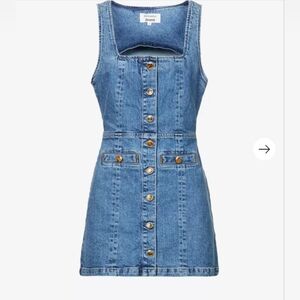 Reformation Womens Sleeveless Dionne Denim Mini Dress Size 12 Montana Wash NWT